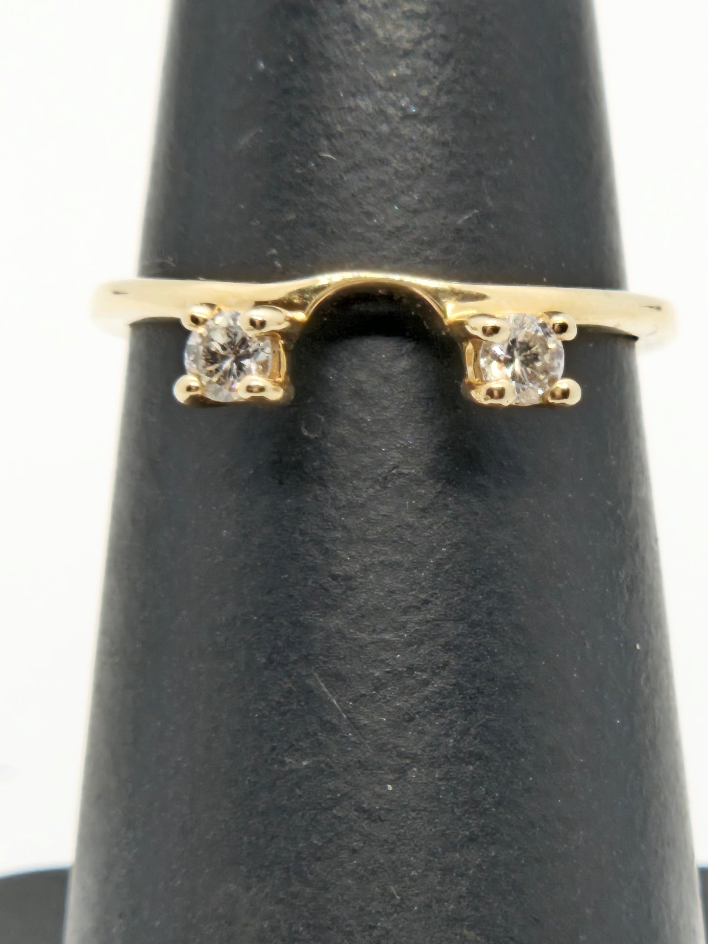 Diamond Jacket ring 14 KYG .28cttw Sz4.5 1.41g