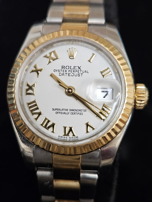 ROLEX LADY DATEJUST 18KT STST OYSTER 28MM