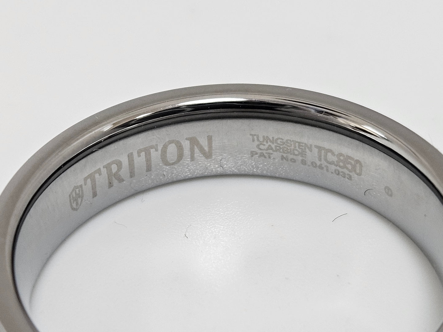 MEN'S Tungston Band 6MM Beveled Edge SZ11.5