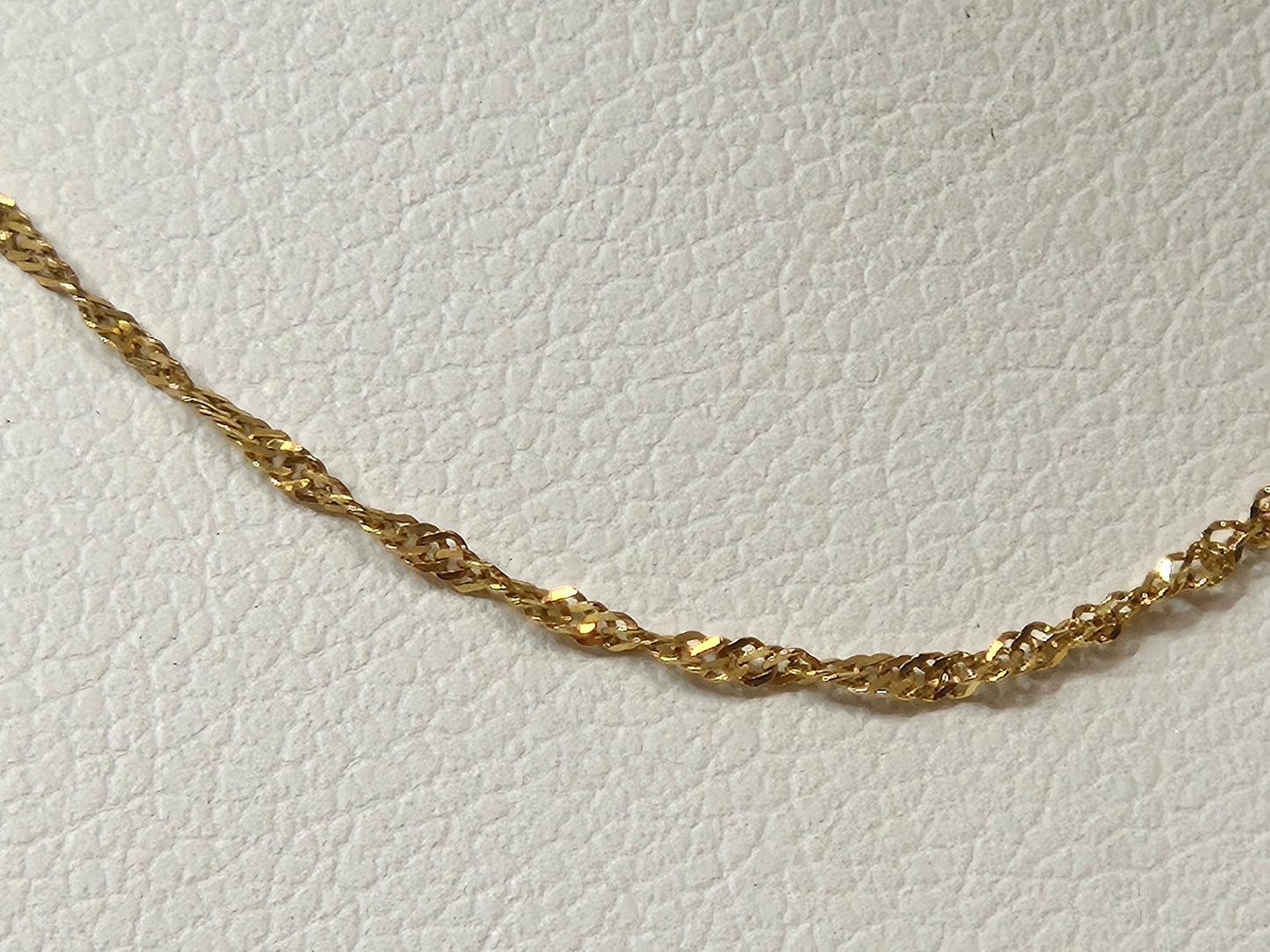 TWIST FANCY 14KYG CHAIN 1MM 24" 1g
