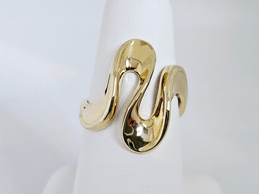Wave Ring 14KYG, 6.1g Sz11