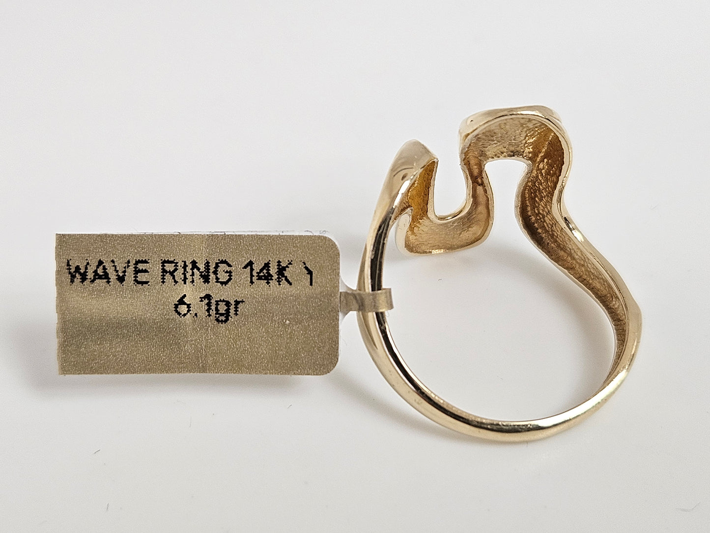 Wave Ring 14KYG, 6.1g Sz11