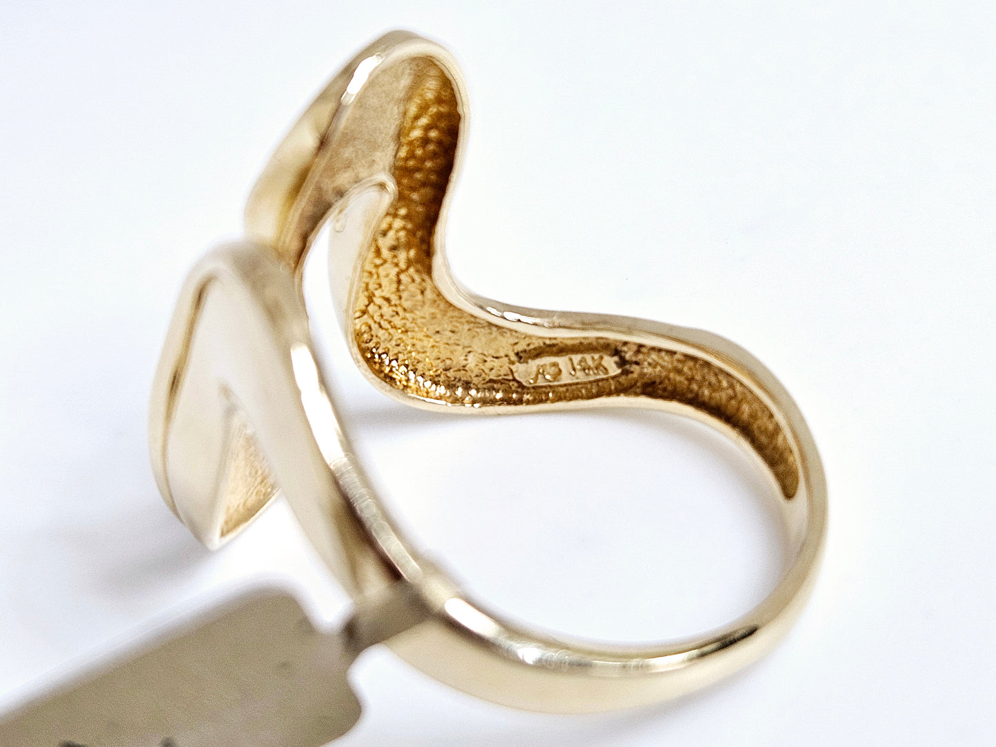 Wave Ring 14KYG, 6.1g Sz11