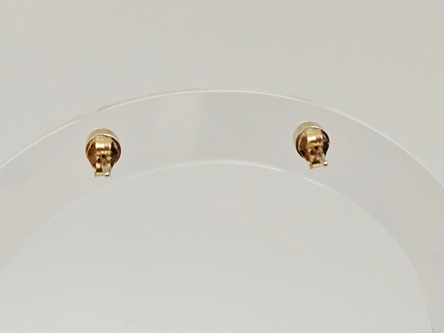 DIA Bezel Studs .5cttw Nat G/SI 14KYG