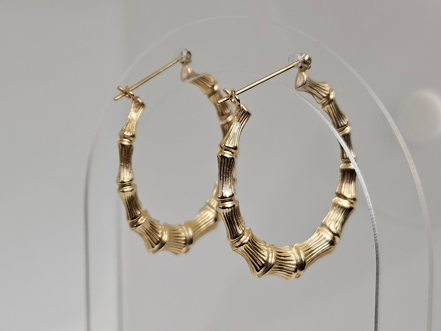 BAMBOO HOOPS SNAP CLOSE 4.1GR 1.5 " 14KTYG