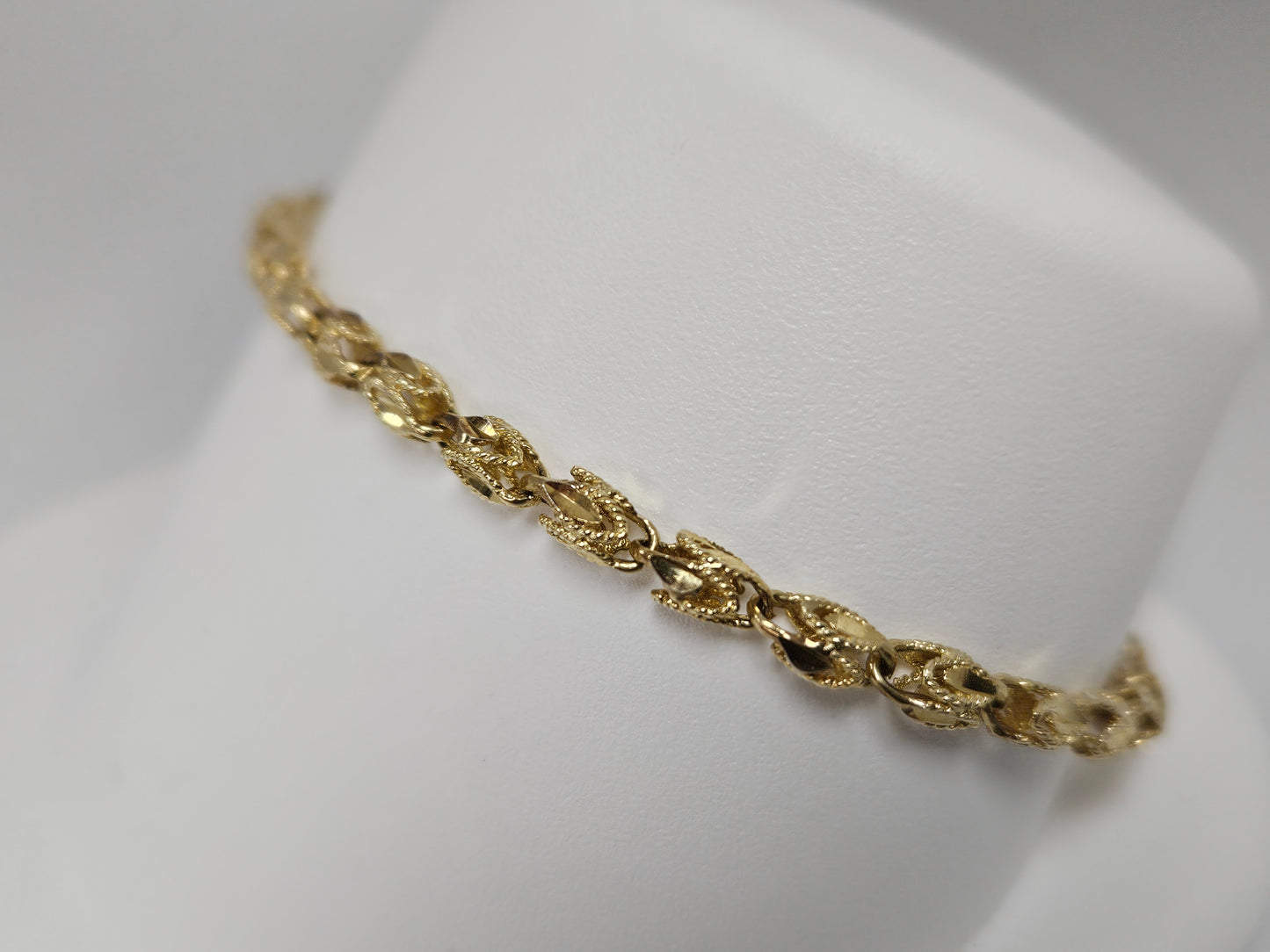 TURKISH ROPE BRACELET 7" 14KYG 4.7g