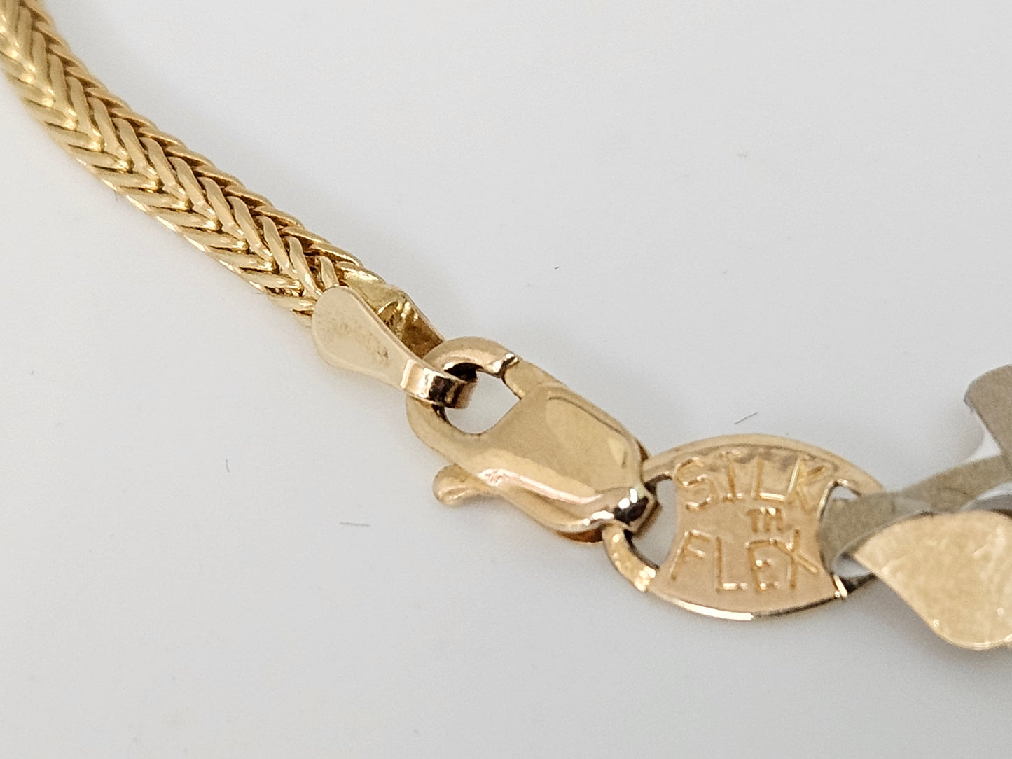 Wheat Bracelet 14KYG 8.5" 2.5mm 5.5g