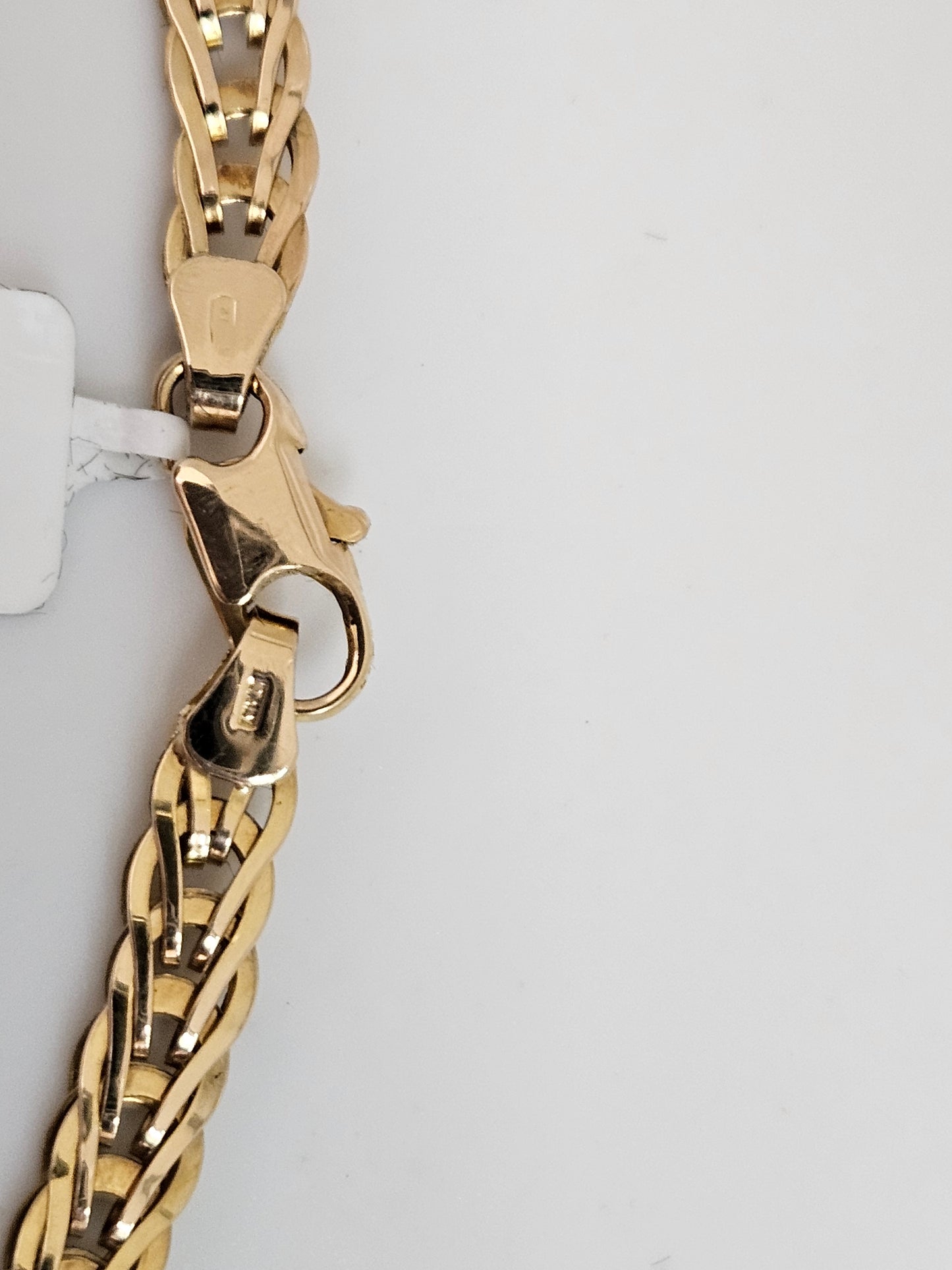 Fancy V Bracelet 7" 14KYG 6.2g