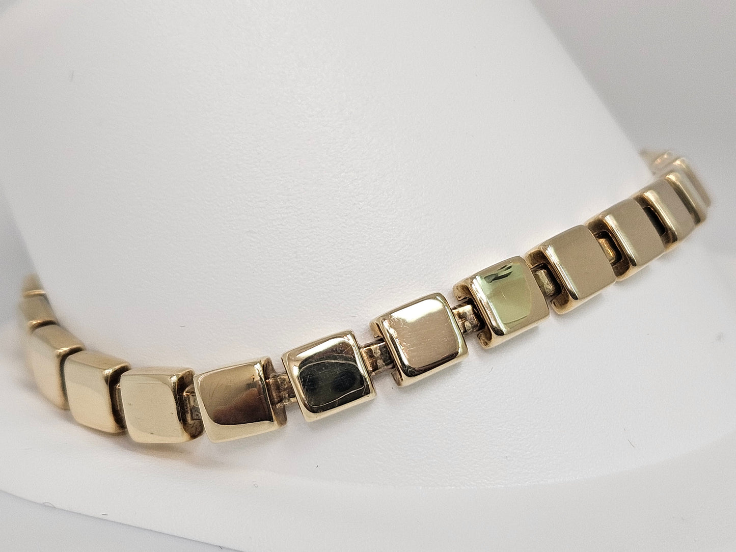 Box Bracelet 14KYG 8" 10.6g
