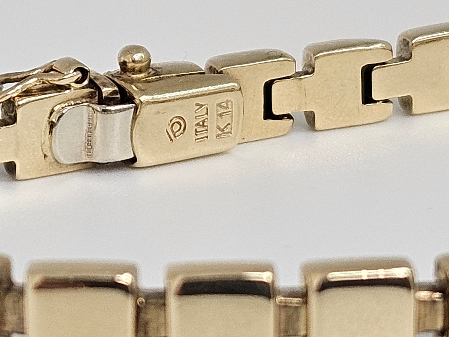 Box Bracelet 14KYG 8" 10.6g