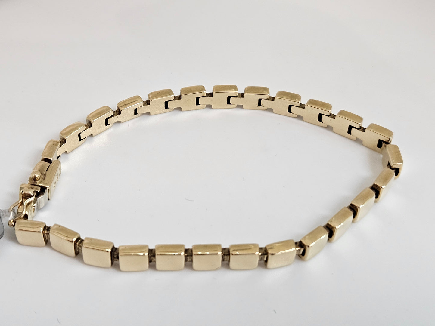 Box Bracelet 14KYG 8" 10.6g