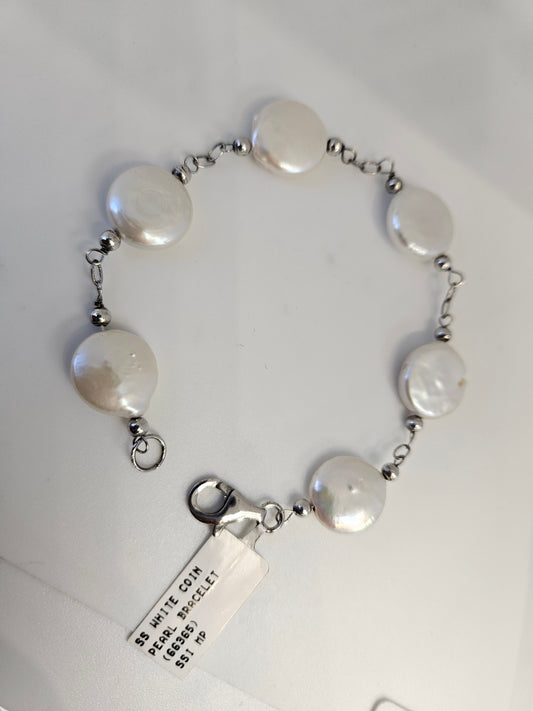 SS White Coin Pearl BRAC (SSI: 66365)