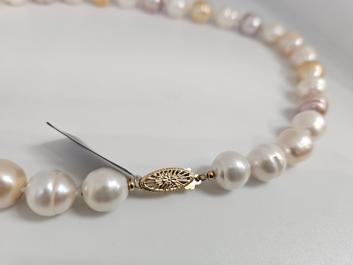 CIRCLE MULTICOLOR PEARL 16" 14KYG 10MM