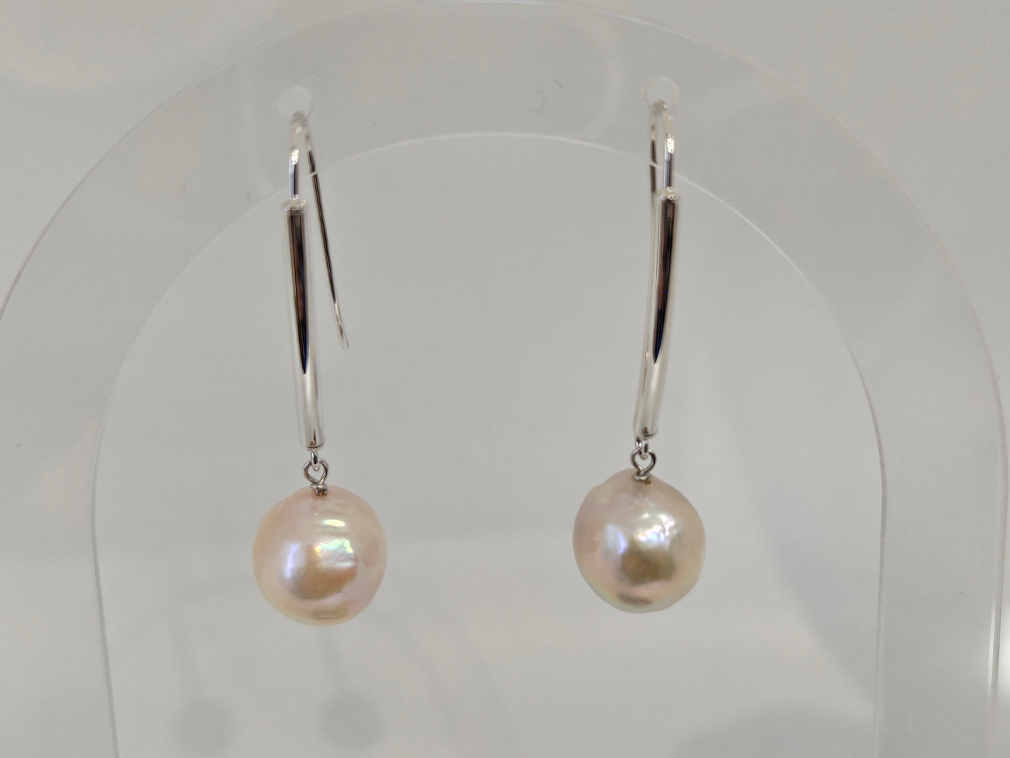 Pearl Dangle ear 14KWG Hook 11mm P