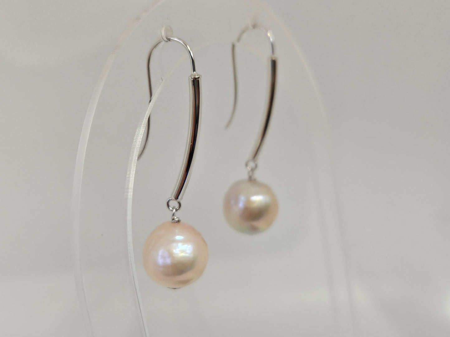 Pearl Dangle ear 14KWG Hook 11mm P