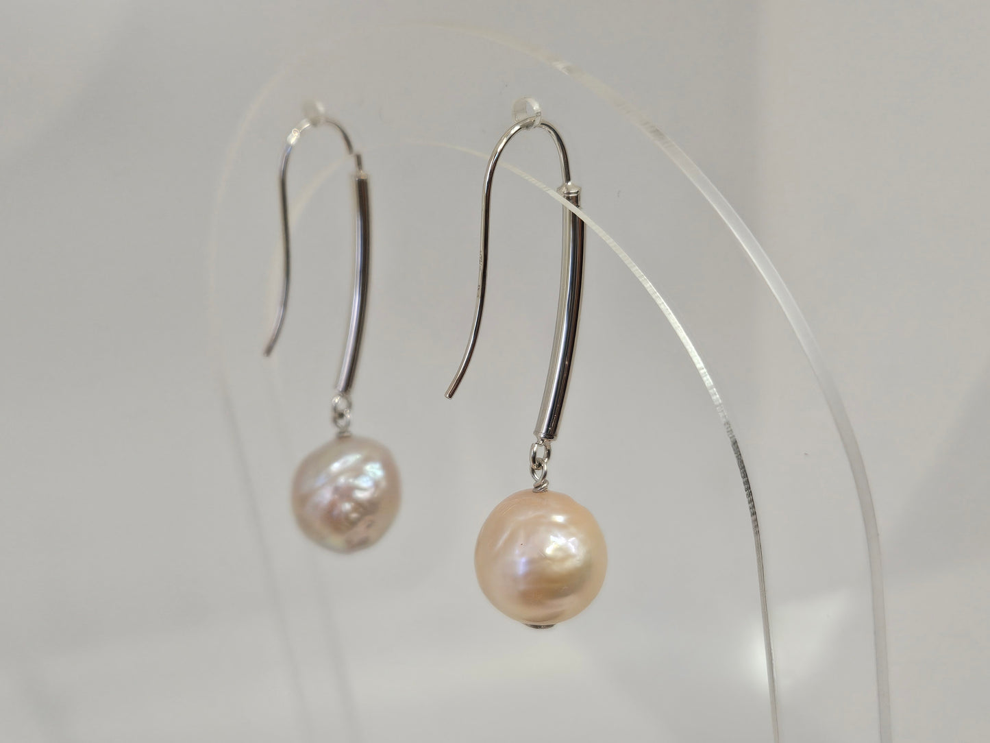 Pearl Dangle ear 14KWG Hook 11mm P