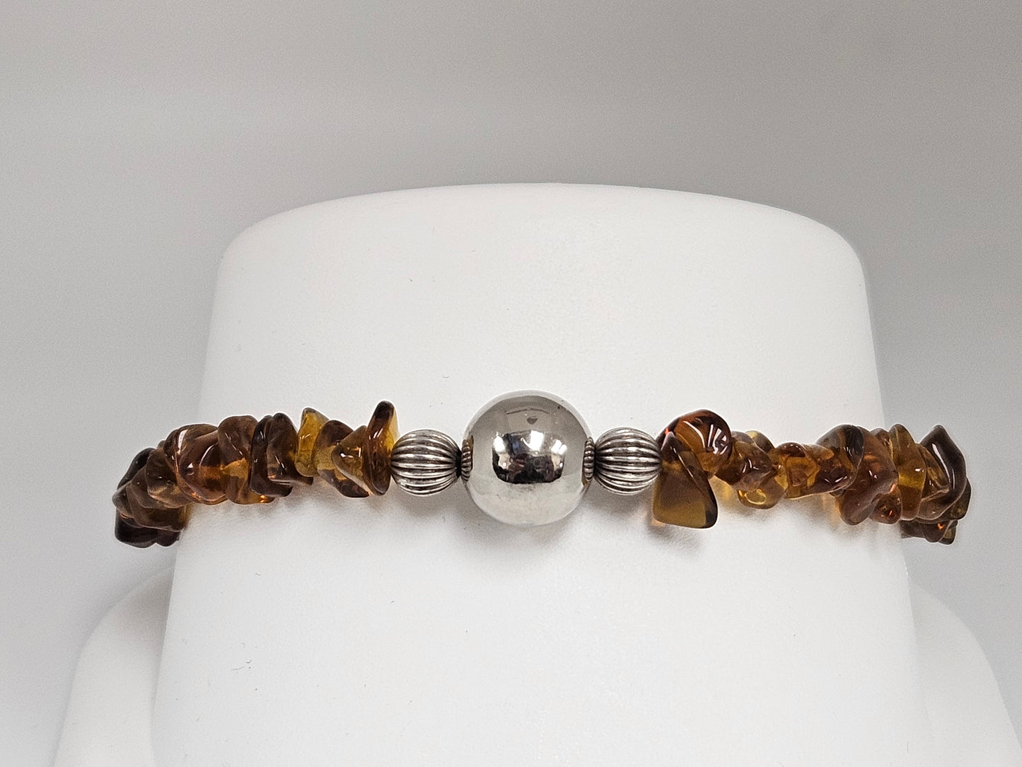 SS & AMBER BRACELET