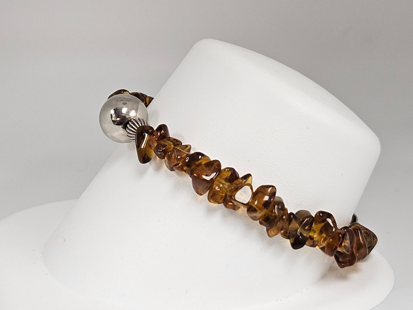 SS & AMBER BRACELET