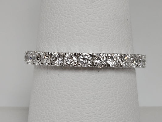 Dia Ann Band, 16 stone .75cttw 14kwg Sz7.25