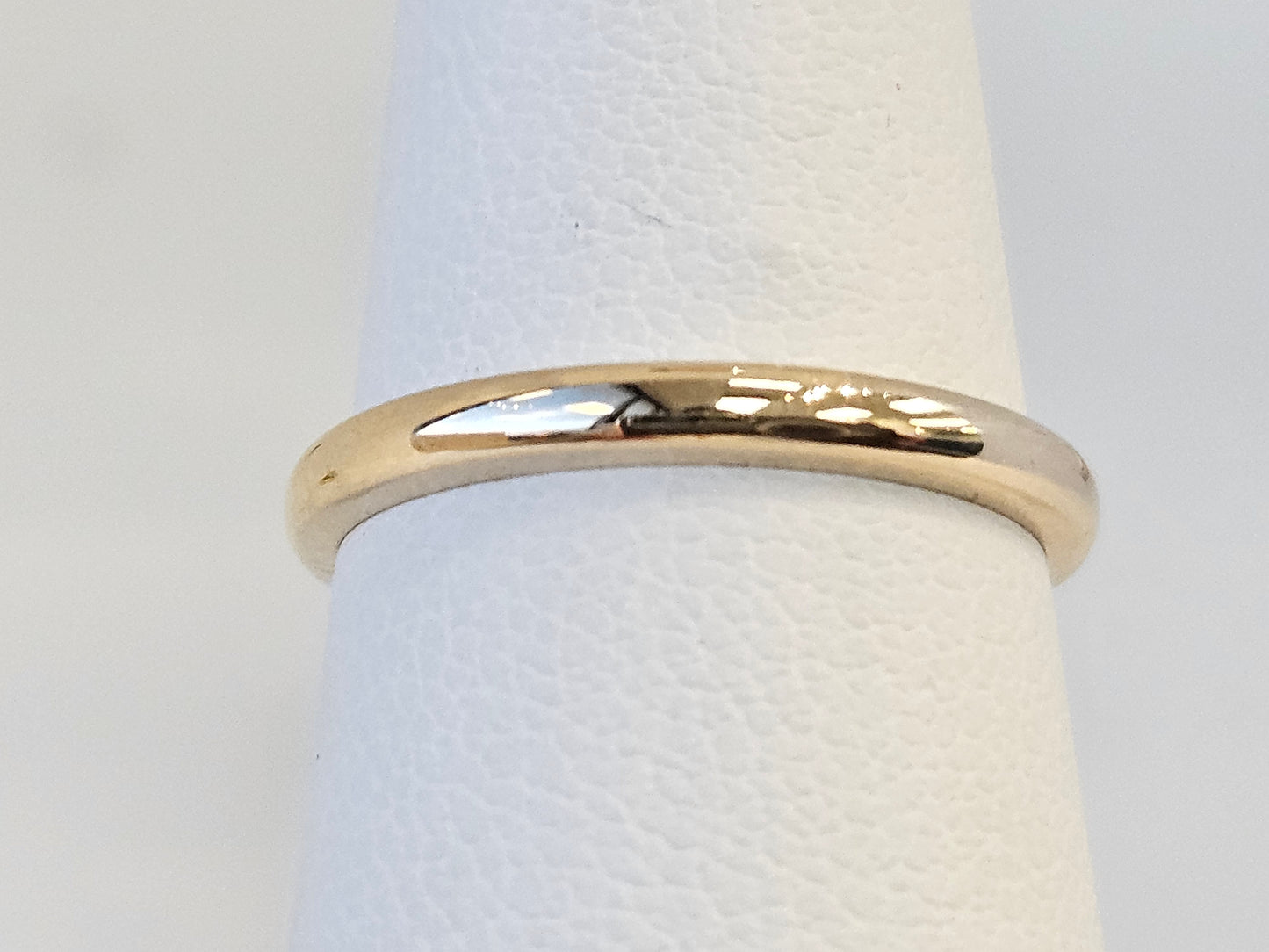 Half round wedding band 2.25 mm 14kyg 1.8g