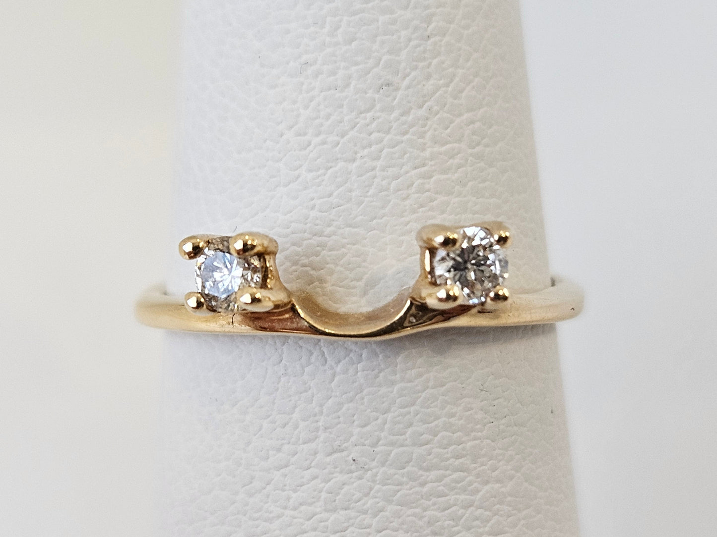 Diamond Jacket ring 14 KYG .28cttw Sz4.5 1.41g