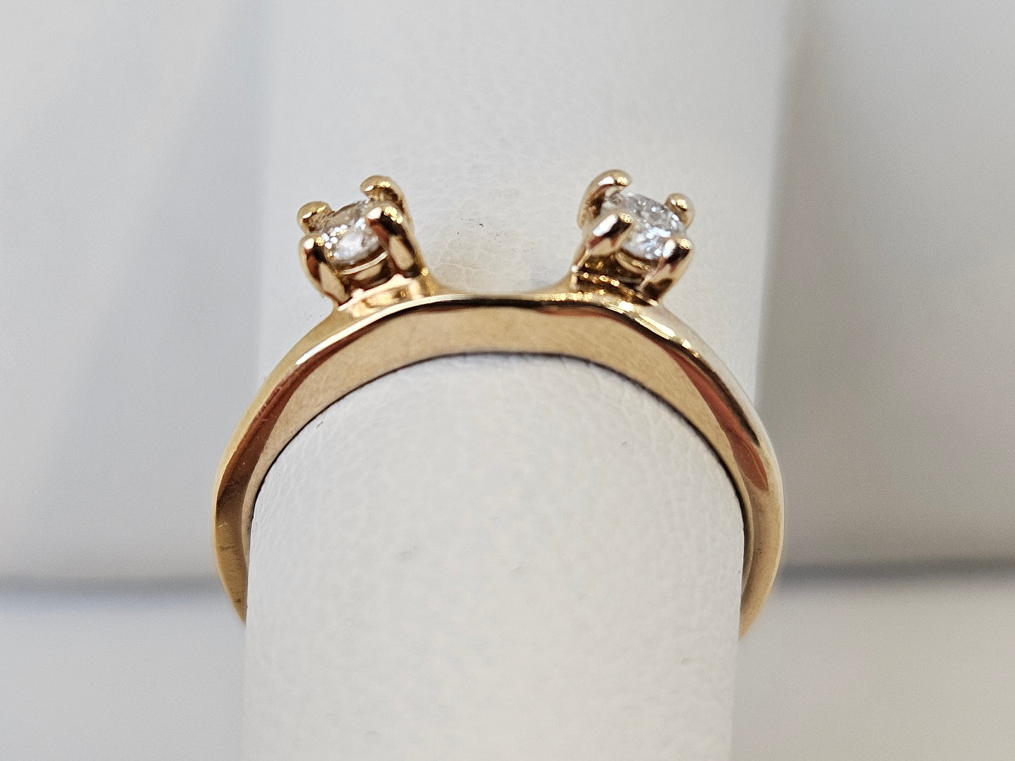 Diamond Jacket ring 14 KYG .28cttw Sz4.5 1.41g