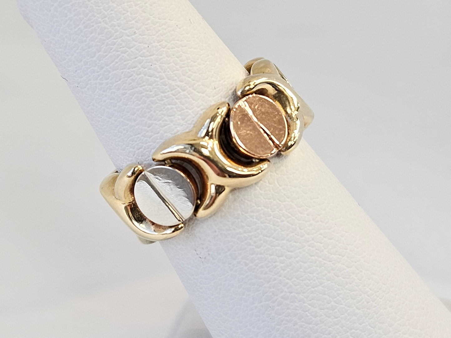 CARTIER STYLE FLEX LOVE rg 14KT TRICOLOR