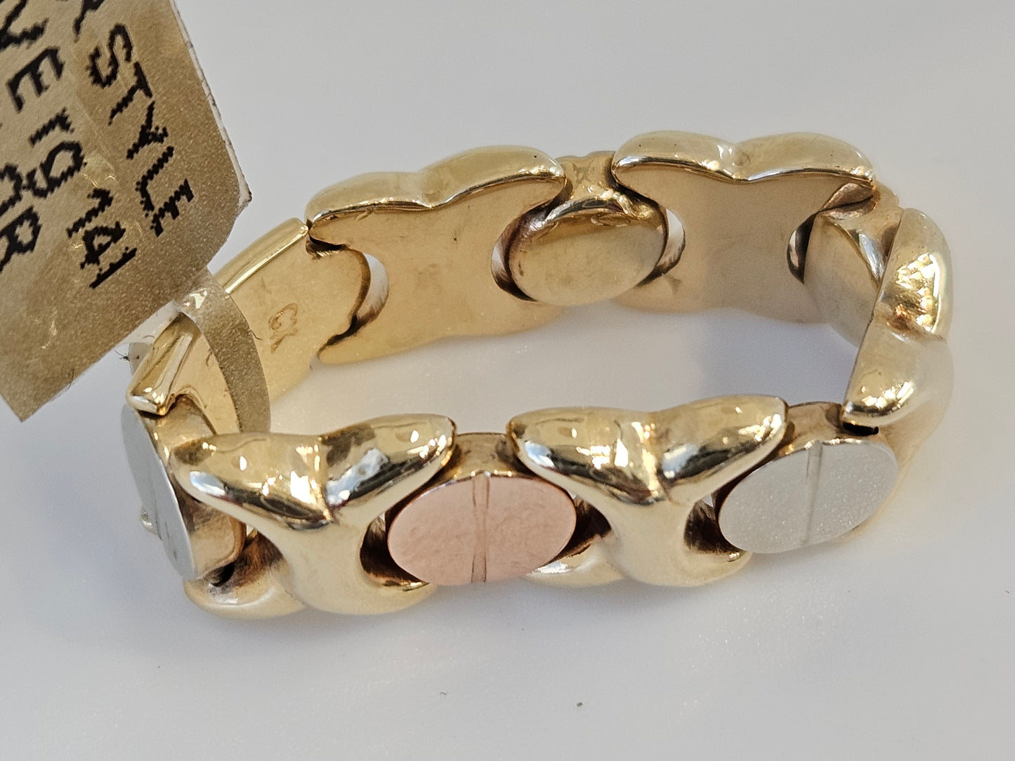 CARTIER STYLE FLEX LOVE rg 14KT TRICOLOR