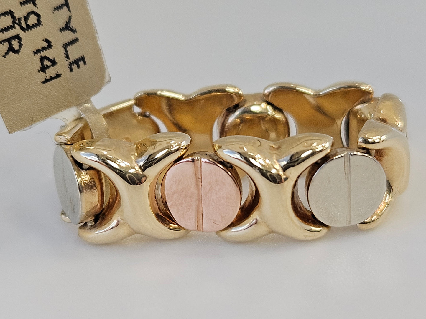CARTIER STYLE FLEX LOVE rg 14KT TRICOLOR