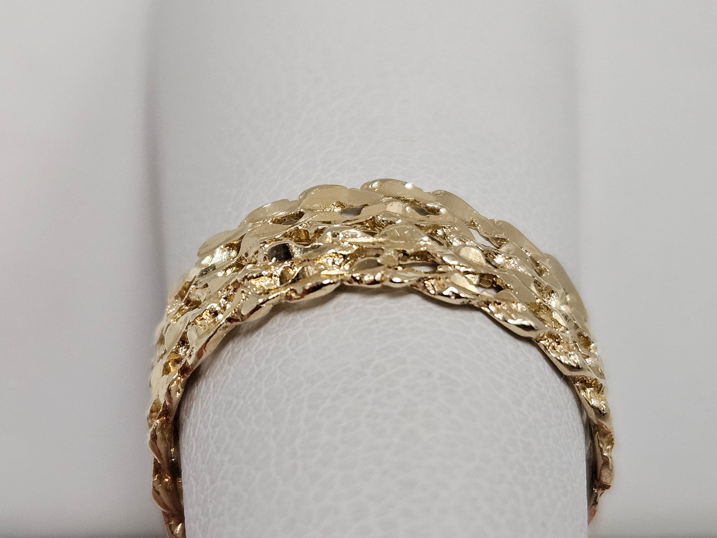 Dia Cut Band 14KYG 7mm SZ6.5 2.3GR