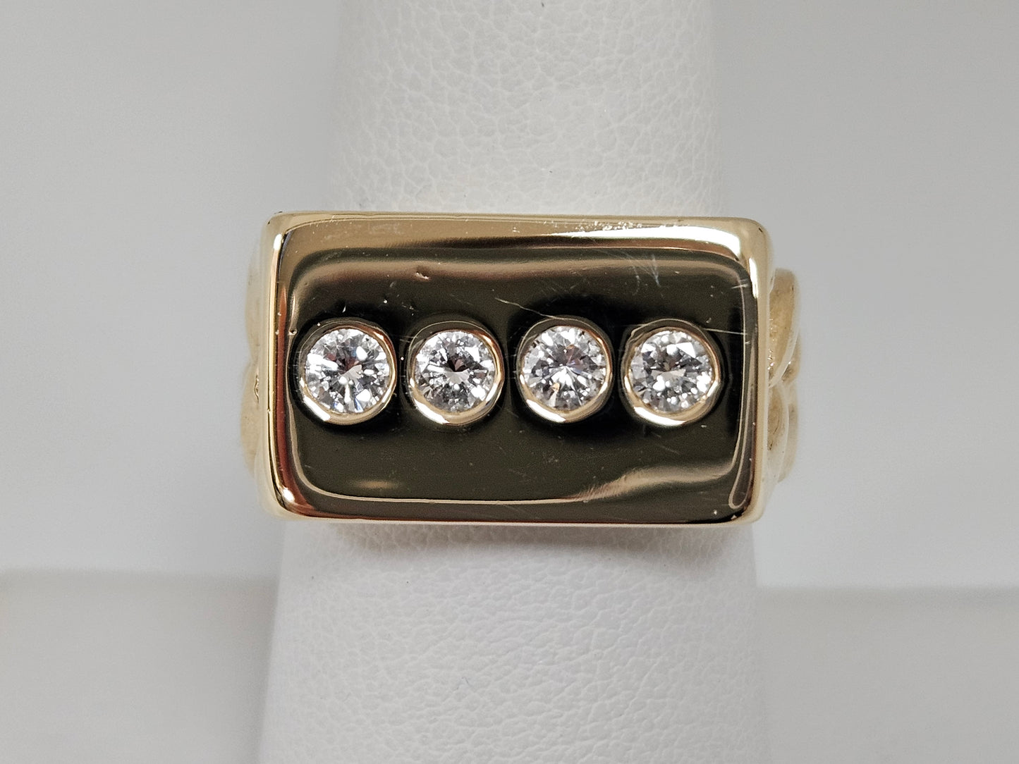 DIA Signet Ring .40cttw 14KYG 16g Sz7.25