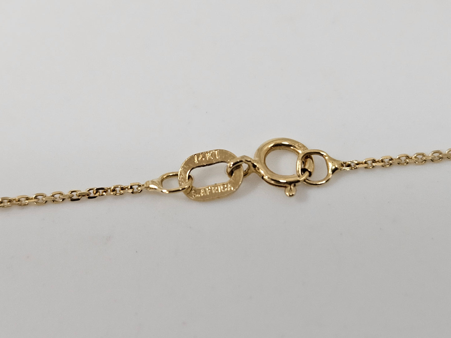 Ribbon Slide N DIA 10KYG .33cttw 2g W/14KYG 1g Chain