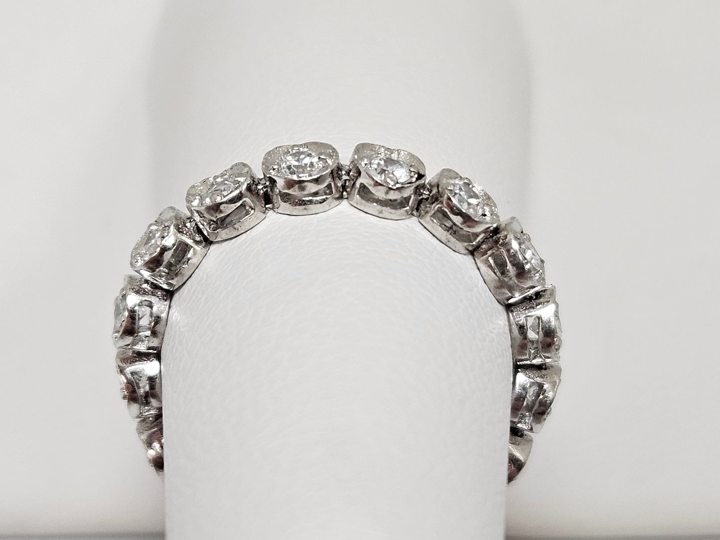 CZ Flexible Eternity Band/Ring Sz6