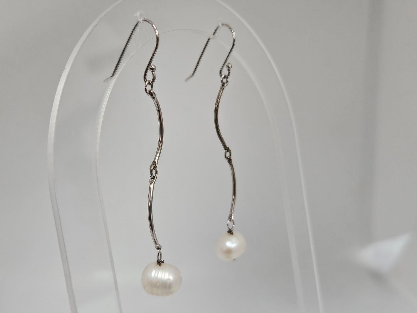 SS PEARL dangle EARRINGS
