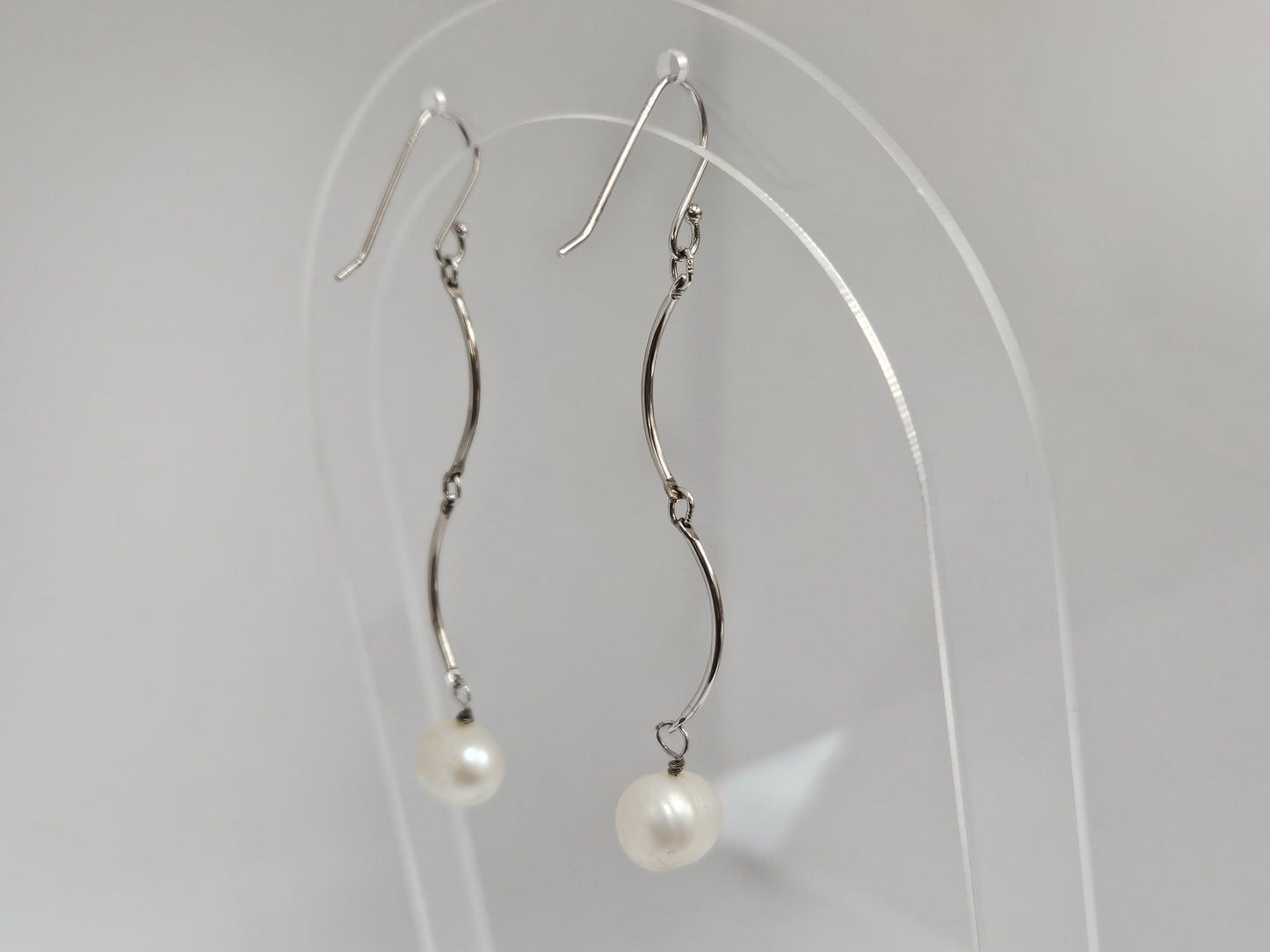 SS PEARL dangle EARRINGS