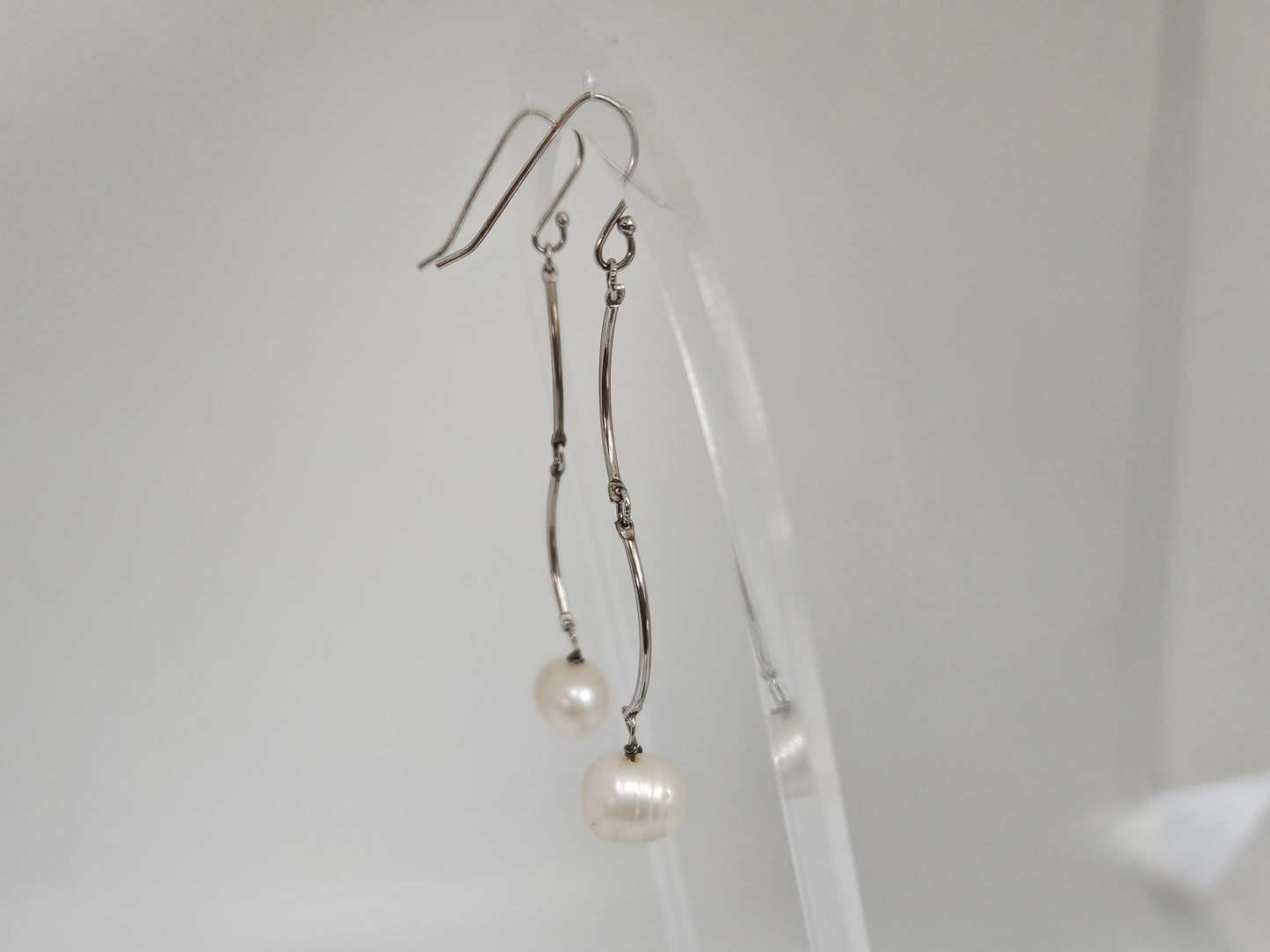 SS PEARL dangle EARRINGS