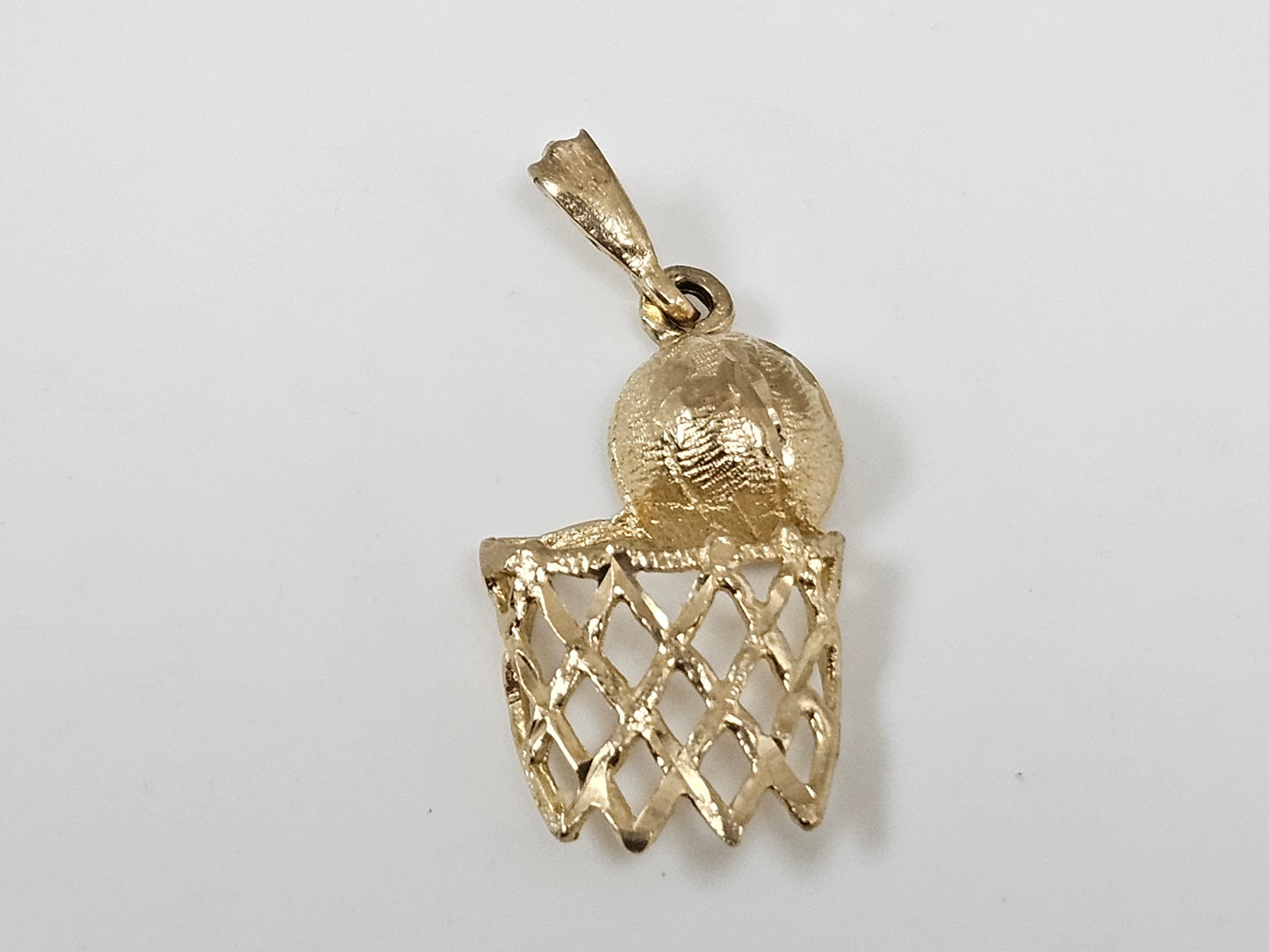 10KT YG Basketball Charm