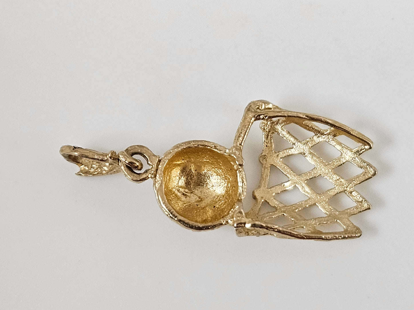 10KT YG Basketball Charm