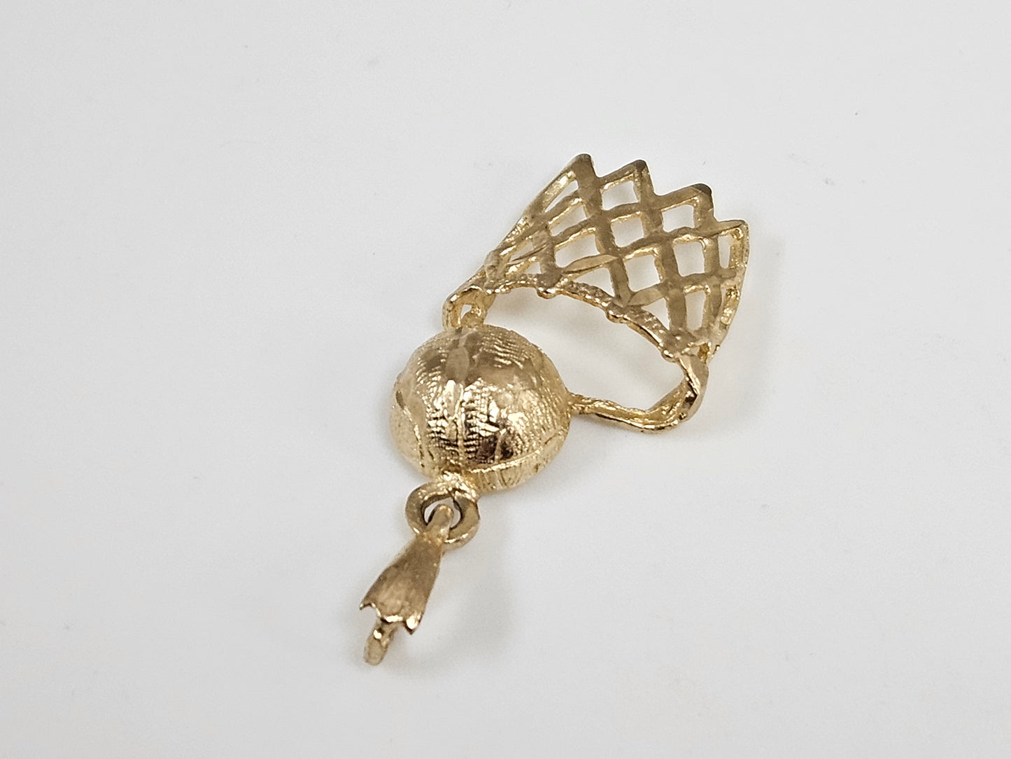 10KT YG Basketball Charm