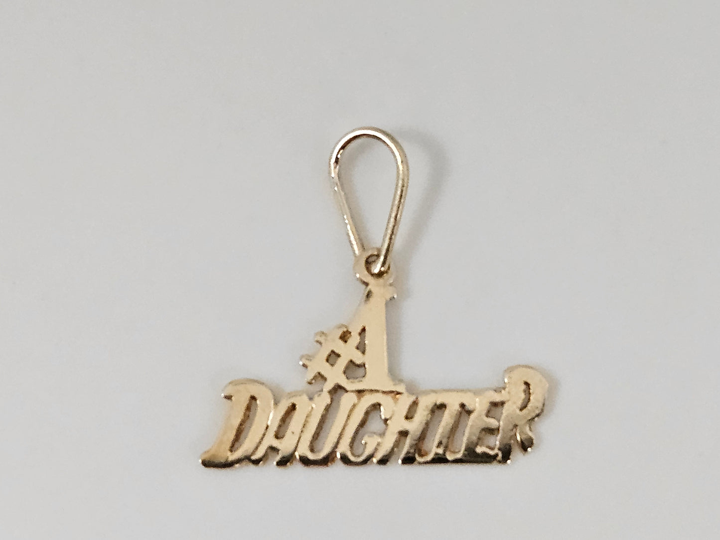 #1 Daughter Charm 14KYG .5g