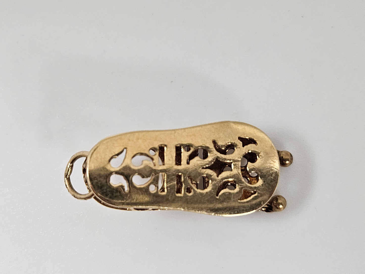 14KT YG BABY SHOE CHARM