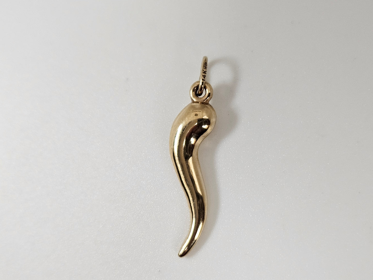 ITALIAN HORN PENDENT 14KYG .4g