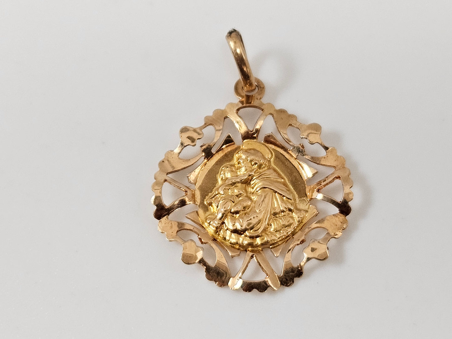 Christ/Mary 18KYG PEND F.P. 1.5g