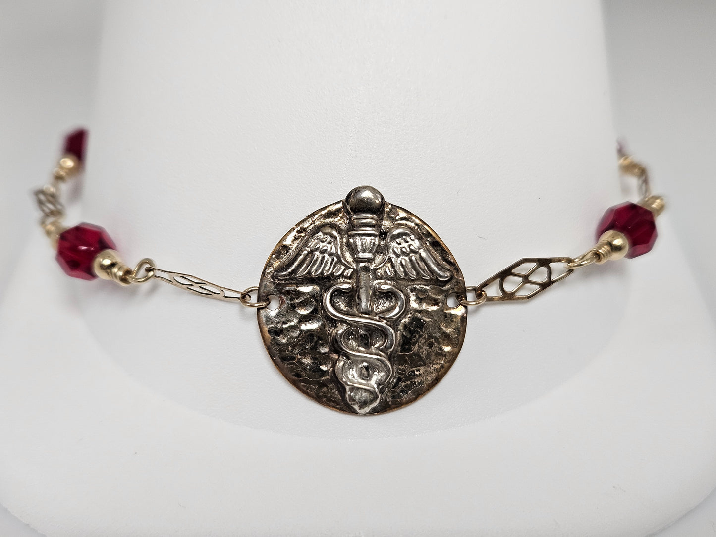 MEDIC ALERT BRACELET YGF Red Bead