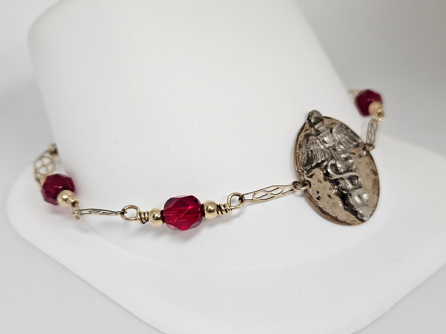 MEDIC ALERT BRACELET YGF Red Bead