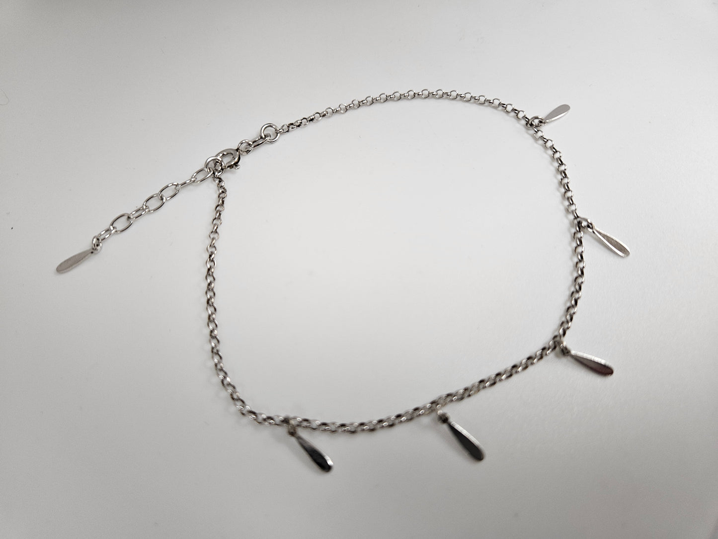 SS Anklet W Dangle Dro