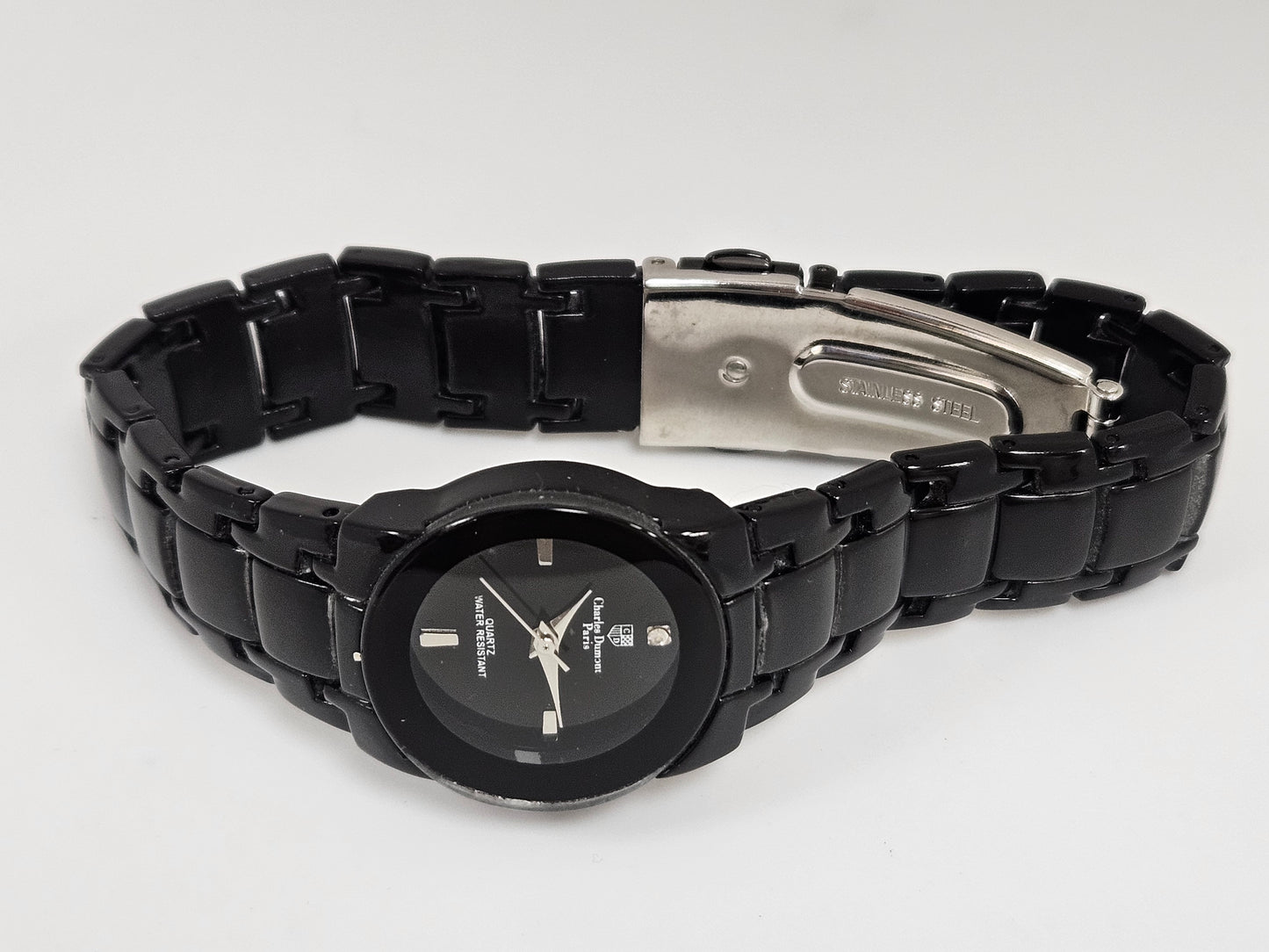 CHARLES DUMONT Black Watch Black Band&face