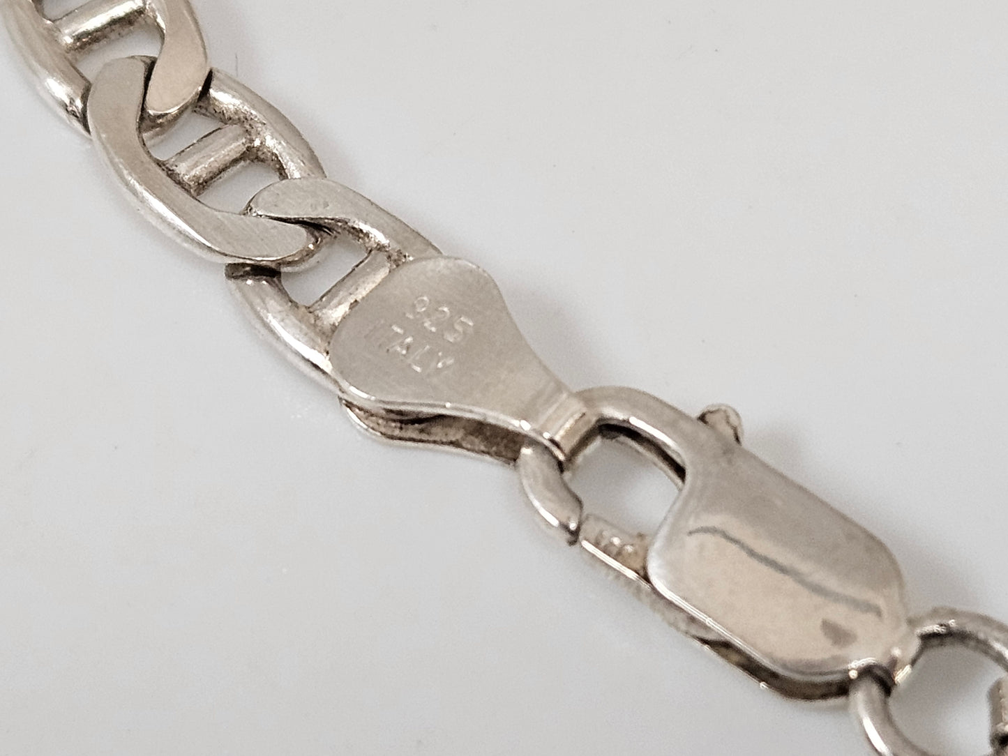 SS 9" FLAT ANCHOR BRACELET