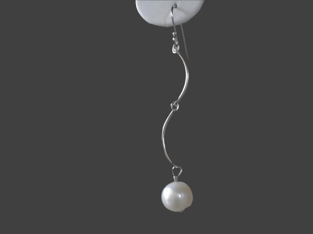 SS PEARL dangle EARRINGS