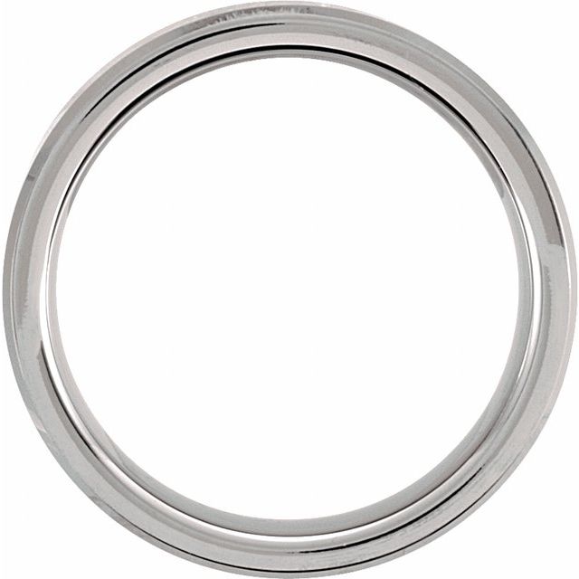 Tungsten 6 mm Beveled-Edge Band as 11